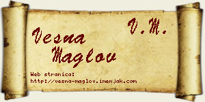 Vesna Maglov vizit kartica